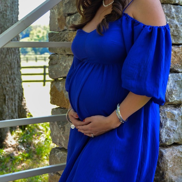 Anthropologie Royal Blue Dress - Picture 3 of 5